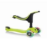 GLOBBER GO•UP SPORTY LIGHTS SCOOTER - LIME GREEN - 452-106