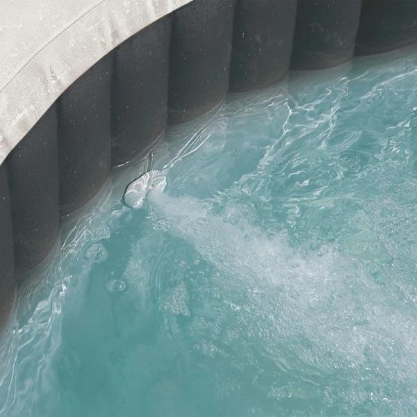 INTEX 4-PERSON ONYX BLACK OCTAGON COMBO SPA SET, (220-240Volt), Age 6+ - 28458