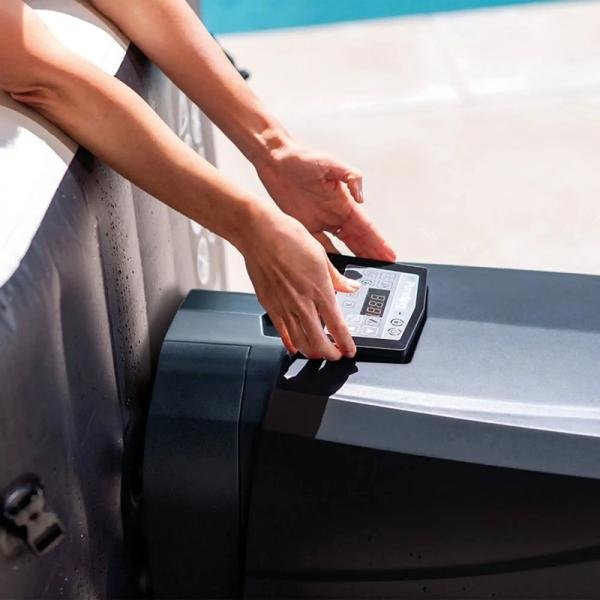 INTEX 4-PERSON ONYX BLACK OCTAGON COMBO SPA SET, (220-240Volt), Age 6+ - 28458