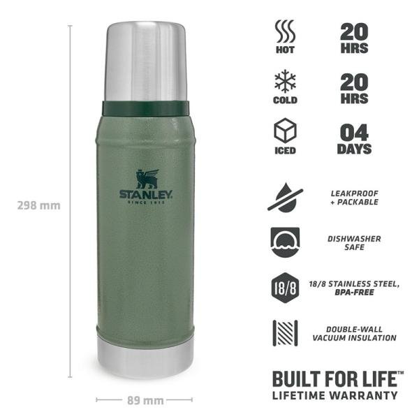 Stanley CLA Vac Bottle 473ml/16oz H.Green EU - 10-01228-072