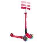 GLOBBER PRIMO FOLDABLE LIGHTS SCOOTER - RED - 432-102