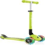 GLOBBER PRIMO FOLDABLE LIGHTS SCOOTER - LIME GREEN - 432-106