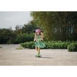 GLOBBER PRIMO FOLDABLE LIGHTS SCOOTER - LIME GREEN - 432-106