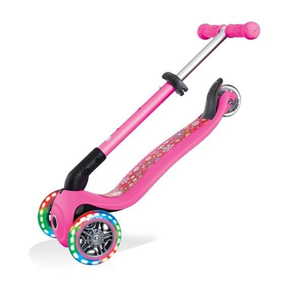 GLOBBER PRIMO FOLDABLE FANTASY LIGHTS - NEON PINK/FLOWERS - 434-110