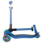 GLOBBER JUNIOR FOLDABLE LIGHTS SCOOTER - NAVY BLUE - 437-100