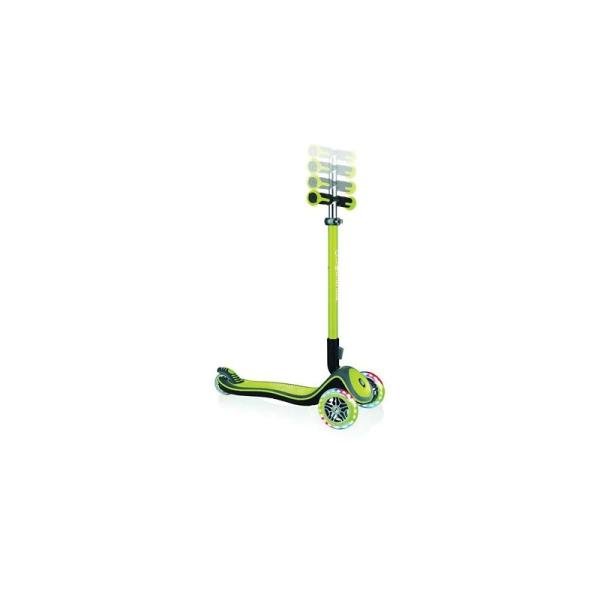 GLOBBER ELITE DELUXE LIGHTS SCOOTER - LIME GREEN - 444-406