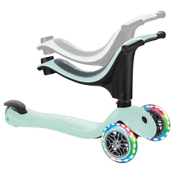 GLOBBER GO•UP SPORTY LIGHTS SCOOTER - MINT - 452-206-3