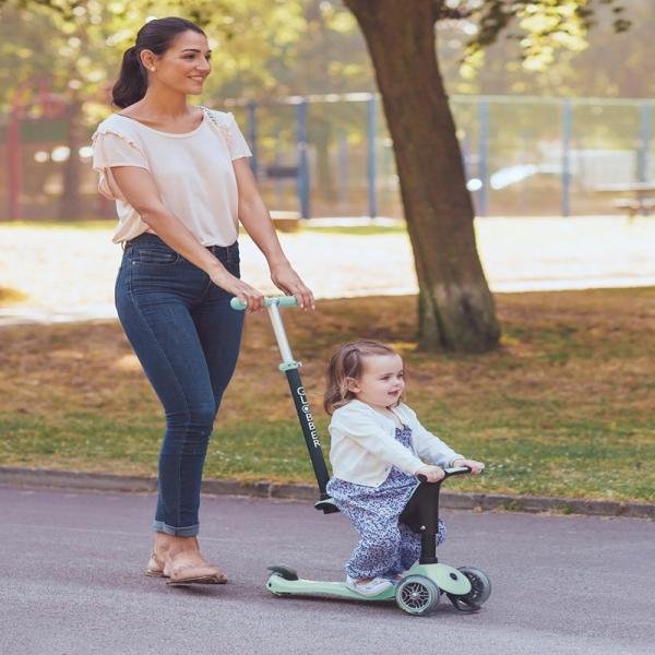 GLOBBER GO•UP SPORTY LIGHTS SCOOTER - MINT - 452-206-3