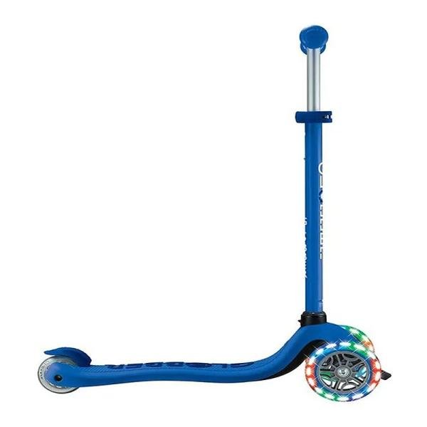 GLOBBER GO•UP SPORTY LIGHTS 360 SCOOTER - NAVY BLUE/DARK BLUE