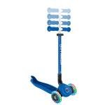 GLOBBER GO•UP SPORTY LIGHTS 360 SCOOTER - NAVY BLUE/DARK BLUE