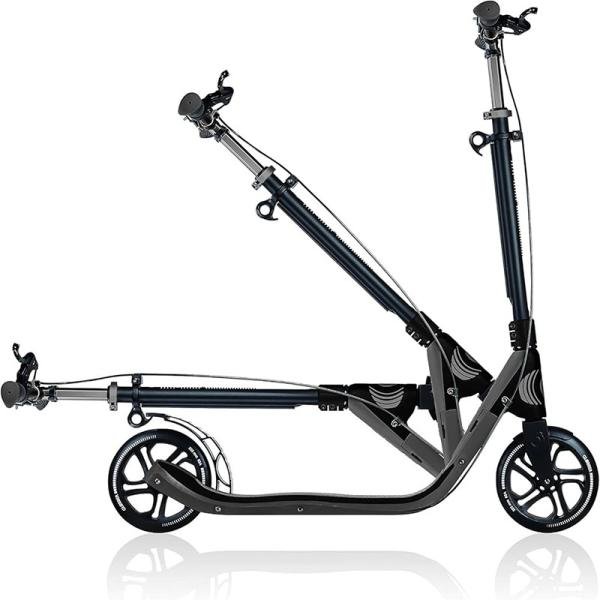 GLOBBER ONE NL 205 DELUXE SCOOTER - TITANIUM/ CHARCOAL GREY - 478-100