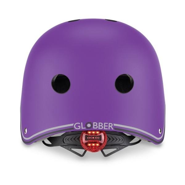 GLOBBER KIDS HELMET LIGHTS XS/S (48-53cm) - VIOLET