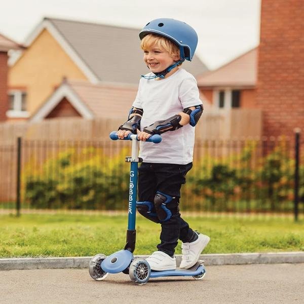 GLOBBER KIDS HELMET LIGHTS XS/S (48-53cm) - VIOLET