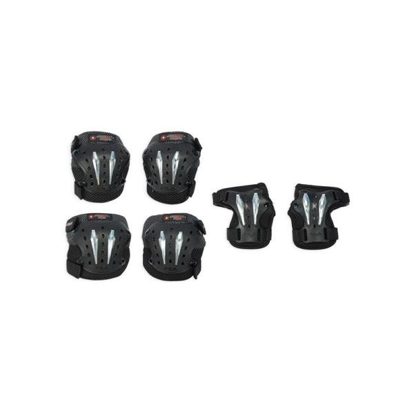 GLOBBER FILA PROTECTIVE JUNIOR SET RANGE B (S - 25-50KG) - BLACK