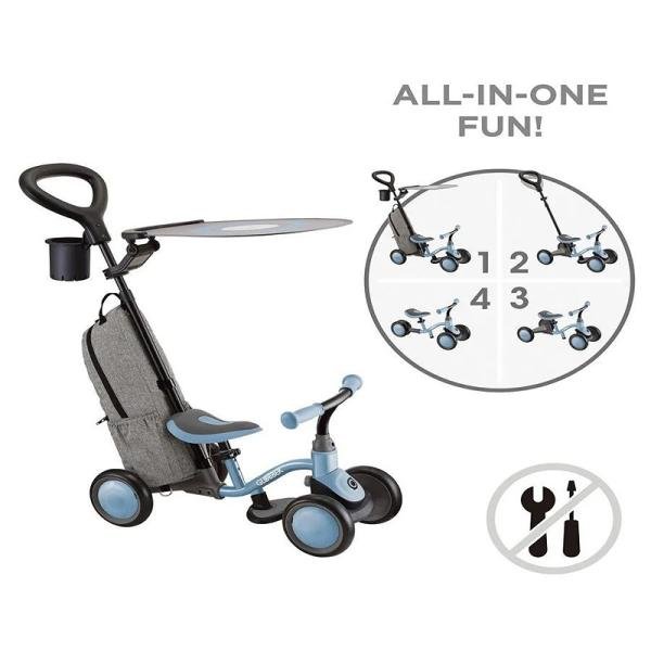 GLOBBER LEARNING BIKE DELUXE (3 in 1) - ASHBLUE