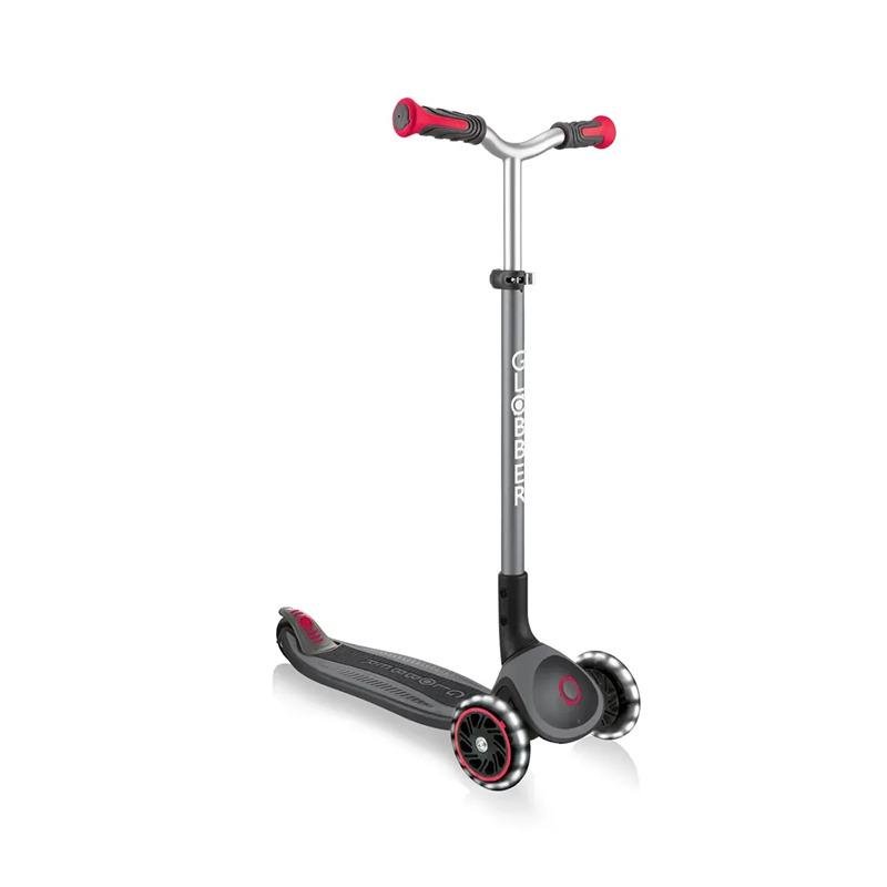 GLOBBER MASTER LIGHTS SCOOTER - BLACK/RED - 662-120