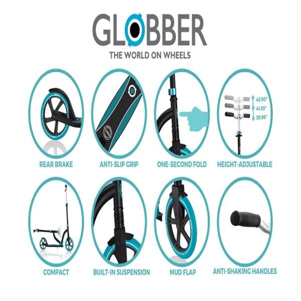 GLOBBER NL500-205 DELUXE SCOOTERS - High Gloss Mint - 685-206
