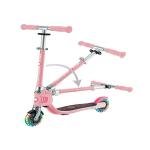 GLOBBER FLOW FOLDABLE JUNIOR LIGHTS SCOOTER - PASTEL PINK