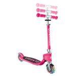 GLOBBER FLOW FOLDABLE JUNIOR LIGHTS SCOOTER - PASTEL PINK