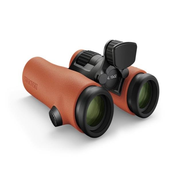 SWAROVSKI NL Pure 10x32 Binocular - Orange, 132 m (144.4 yds) field of view at a distance of 1,000 m (1,093.6 yds)