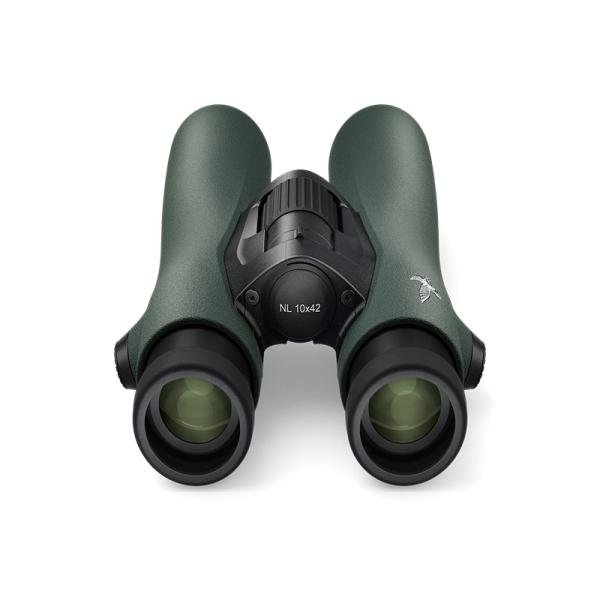 SWAROVSKI NL Pure 12x42 Binocular - Green, 113 m (123.6 yds) field of view at a distance of 1,000 m (1,093.6 yds).