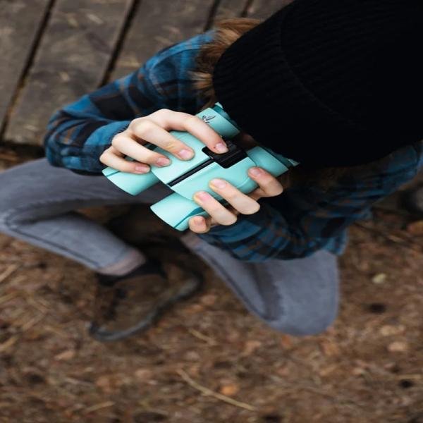 SWAROVSKI MY Junior 7x28 Binocular - Glacier Blue, large field of view provides an image section of 378 ft /1,000 yds