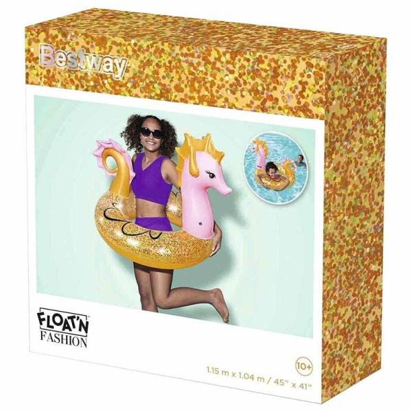 Bestway BWAY SWIM RING GLITER SEAHORSE 115X104CM - 36305BW