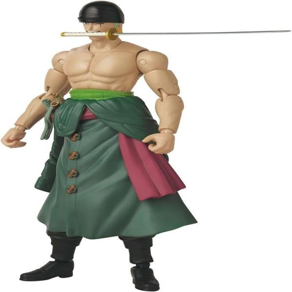 BANDAI ANIME HEROES ONEPIECE R.ZORO 3SWORD 6.5" - 37052