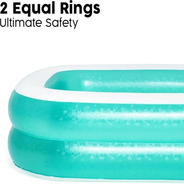 Bestway BWAY POOL BLUE RECTANGULAR 201X150X51 - 54005