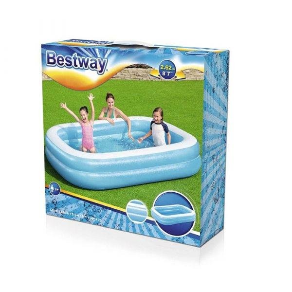 Bestway BWAY POOL RECTNGULR BLUE 262X175X51CM - 54006