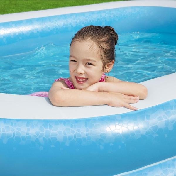 Bestway BWAY POOL RECTNGULR BLUE 262X175X51CM - 54006