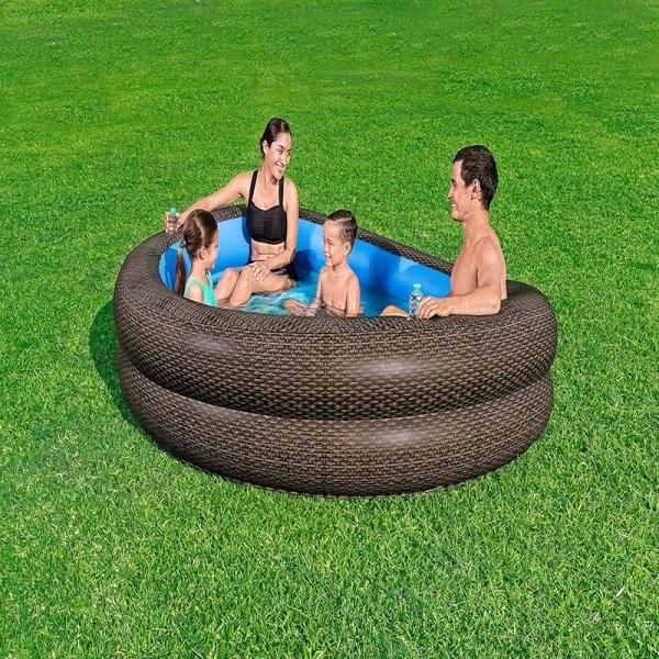 Bestway BWAY FAMILYPOOL TRUPRNT WCKER231X178X53 - 54426