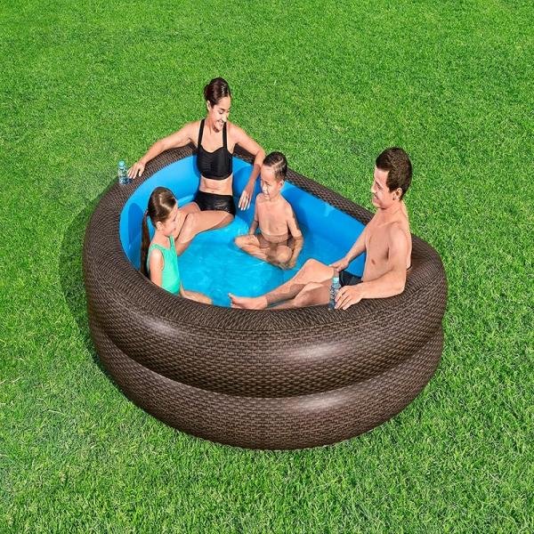 Bestway BWAY FAMILYPOOL TRUPRNT WCKER231X178X53 - 54426