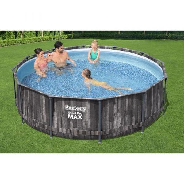 Bestway BWAY POOLSET STLPRO MAXBLACK 366X100CM - 5614X