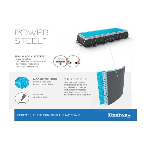 Bestway BWAY POOLSET POWERSTEEL 549X274X132CM - 5619Q