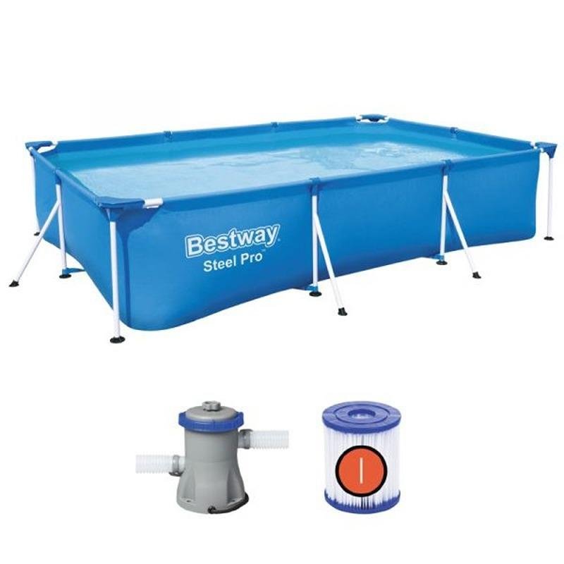 Bestway BWAY POOLSET STEELPRO 300X201X66CM - 56411