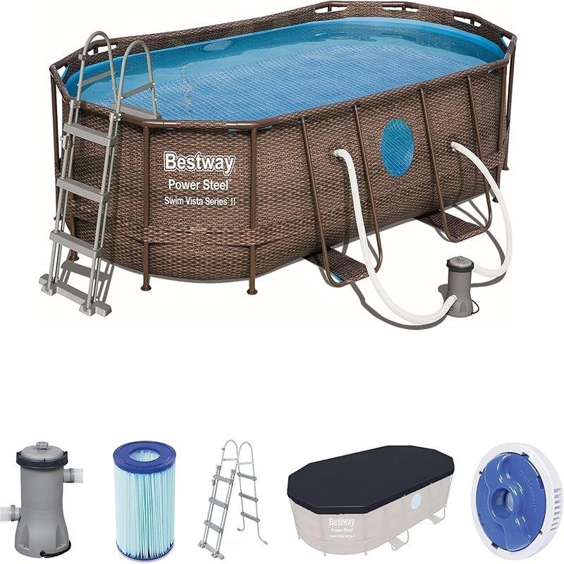 Bestway BWAY POOL SET OVAL 488X305X107CM - 56448