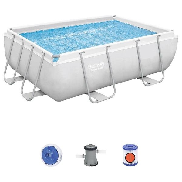 Bestway BWAY POOLST POWRSTL RECT. 282X196X84CM - 56629