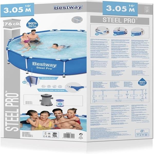 Bestway BWAY POOLSET STEELPRO 305X76CM - 56679