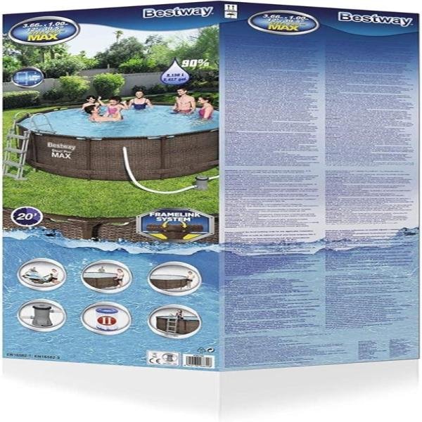 Bestway BWAY STEEL PROMAX DLXE PLSET 366X100CM - 56709