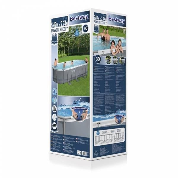 Bestway BWAY POOLST POWRSTL OVAL 549X274X122 - 56710