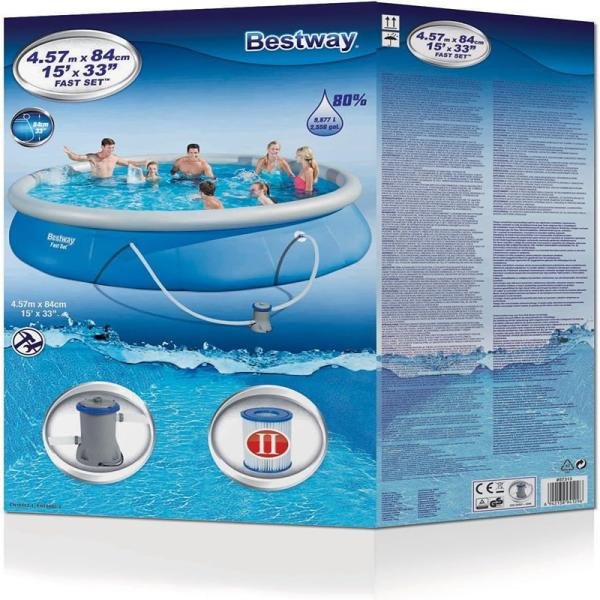 Bestway BWAY FAST SET POOL 457X84CM - 57313