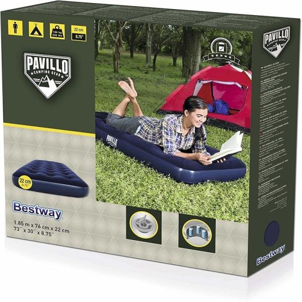 Bestway BWAY AIRBED OUTDOOR STD JRTWIN 185X76X22 - 67000