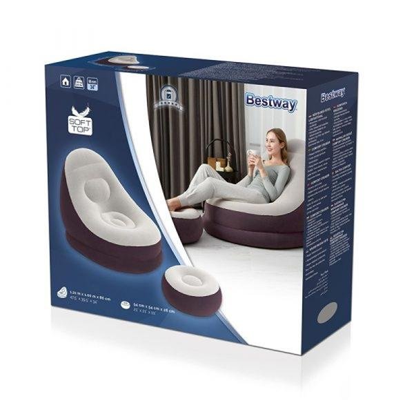 Bestway BWAY AIRCHAIR INFLATE CHAIR 121X100X86 - 75053