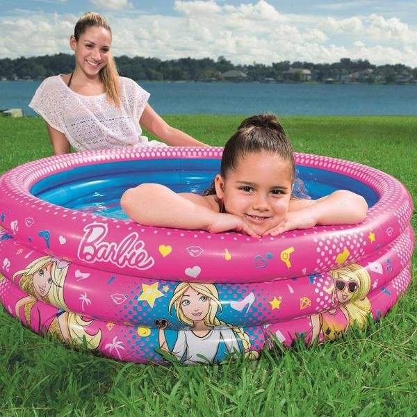 Bestway BWAY BARBIE POOL 3-RING 122X30 - 93205