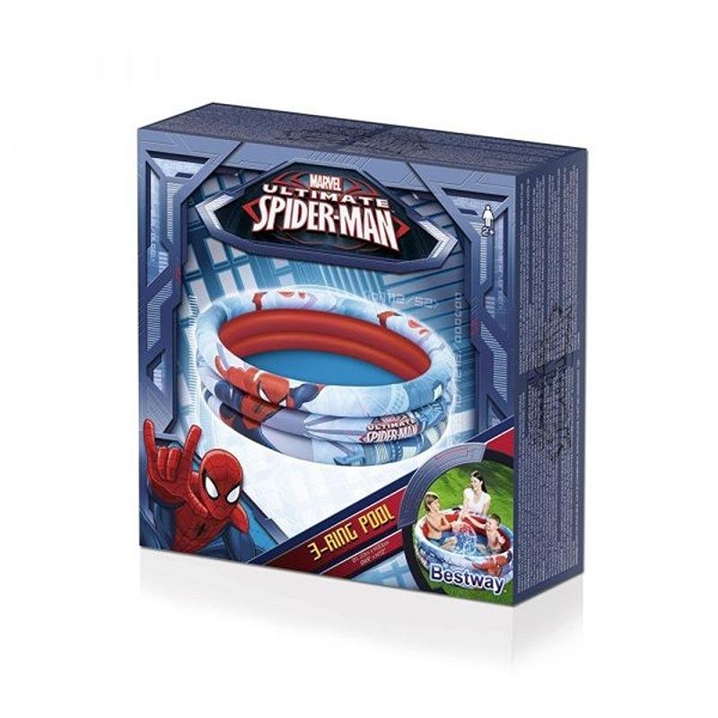 Bestway BWAY POOL 3 RING SPIDERMAN 122X30 - 98018