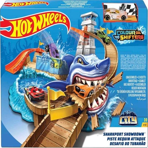 MATTEL HOTWHEELS COLOR SHIFTR SHARKPRT SHOWDWN - BGK04