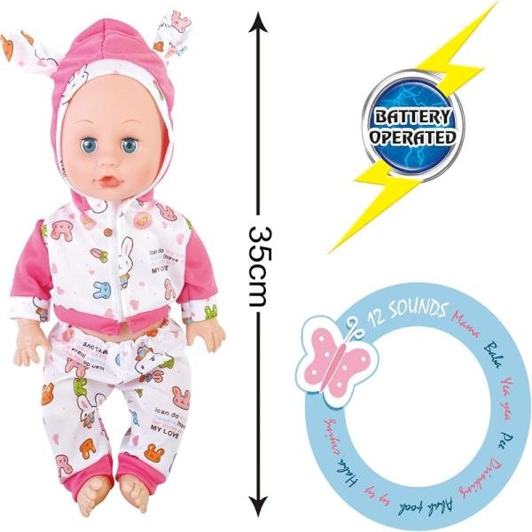 P.JOY BABY CAYLA MEGAPACK DLX12IN1 B/O - CRB627