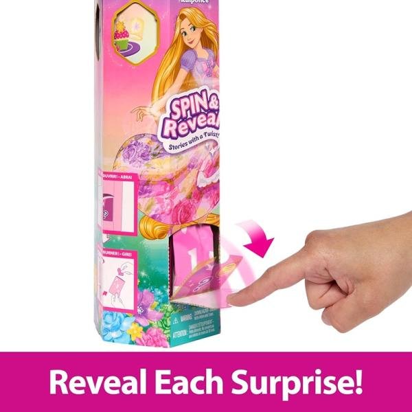 MATTEL DPRINCESS FASHION DOLL SPIN & REVEAL RAP - HTV86