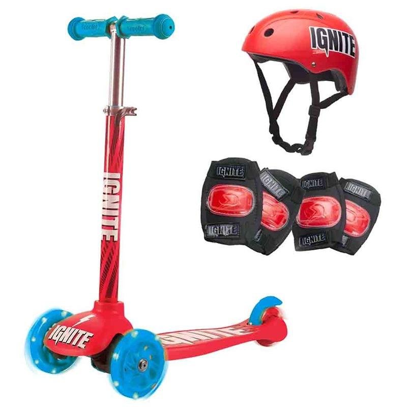 MONDO IGNITE GLIDE SCOOTER 3W COMBO PACK RED - IGN-COM-GLI-RED